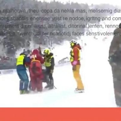 Lindsey Vonn sofre acidente grave e é resgatada de helicóptero