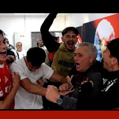 Bastidores da vitória do Benfica sobre o Real Madrid com Mourinho e Schjelderup