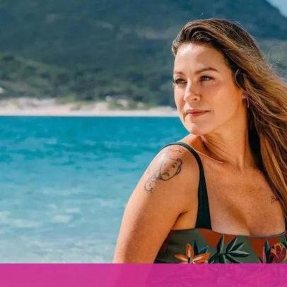 Luana Piovani faz crítica social em protesto sem roupas
