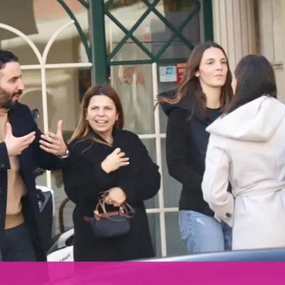Rúben Amorim feliz, em família, no regresso a casa