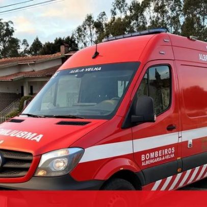 Idosa de 80 anos ferida gravemente num acidente com ambulância em Albergaria-a-Velha