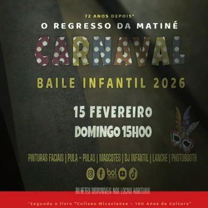 Carnaval Infantil retorna ao Coliseu Micaelense