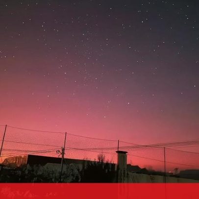 Auroras boreais observadas em Portugal após tempestade solar