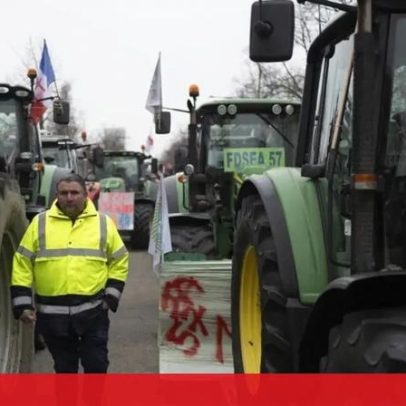 Tratores invadem Estrasburgo contra reforma da PAC com agricultores portugueses