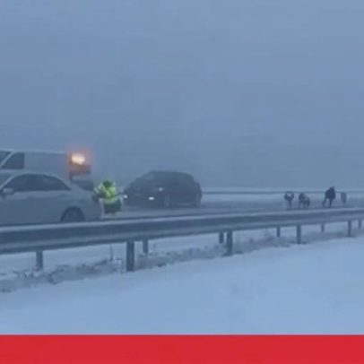 IP4 cortado e A24 condicionada pela neve em Vila Real