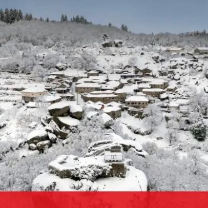 Maior nevão do ano cobre Portugal de branco, veja imagens