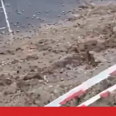 Desabamento parcial de rua em Sintra danifica prédio