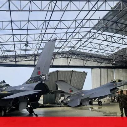 Tempestade atinge quatro F-16 na base de Monte Real com danos de milhões