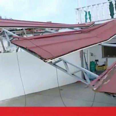 Mulher dependente de oxigénio desalojada após desabamento de telhado em Leiria