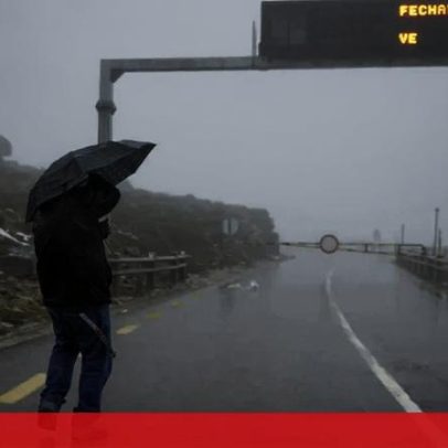 Vento forte, nevoeiro e chuva marcam fim de semana na Serra da Estrela