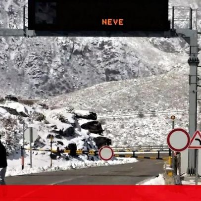 Serra da Estrela inicia o ano coberta de neve