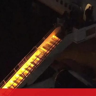 Imagens aéreas mostram Nicolás Maduro a chegar a Nova Iorque