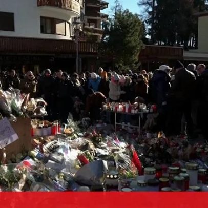 Centenas homenageiam as vítimas de incêndio num bar suíço