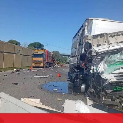 Colisão entre dois camiões interrompe trânsito na A1 Mealhada