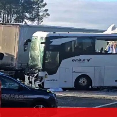 Autocarro português envolvido em choque em França deixa dois mortos