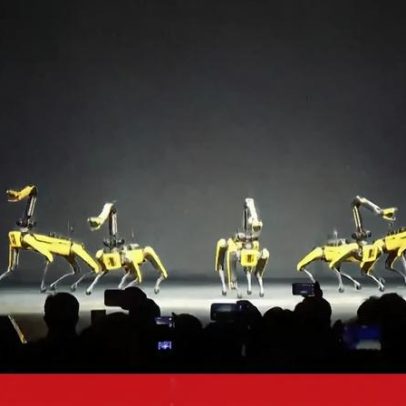 Cães-robô da Hyundai exibem dança em feira tecnológica