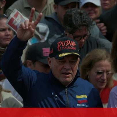 Ministro do Interior venezuelano participa em marcha pró-governo em Caracas
