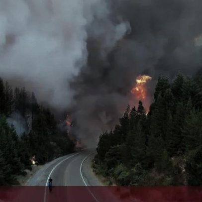 Incêndios florestais alastram-se na Patagónia argentina, mostram imagens aéreas