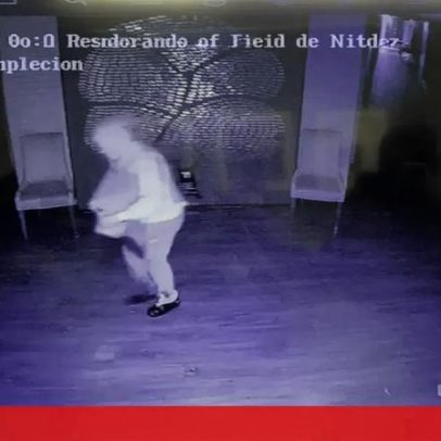 Vigilância mostra suspeito despejando gasolina antes de incêndio na sinagoga MS