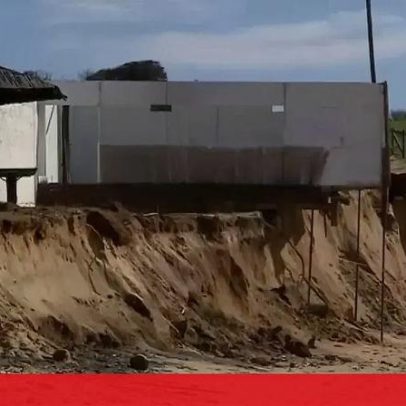 Praia do Forte Novo em Quarteira está em risco