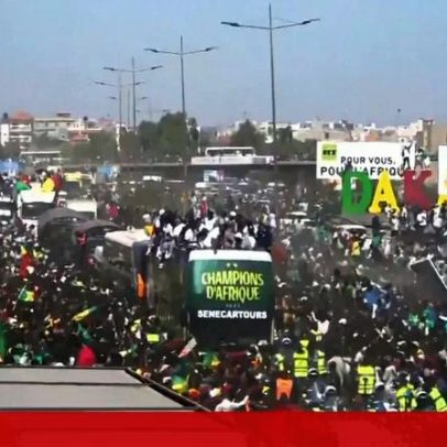 Milhares de adeptos celebram título do Senegal na Taça das Nações Africanas