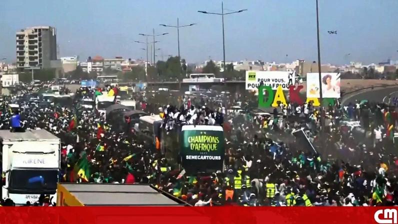 Milhares de adeptos celebram título do Senegal na Taça das Nações Africanas