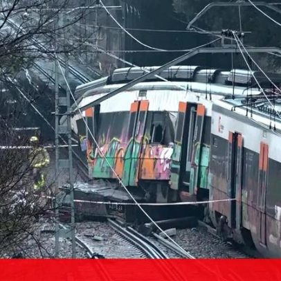 Comboio bate em muro em Barcelona; maquinista morre, segundo acidente em Espanha