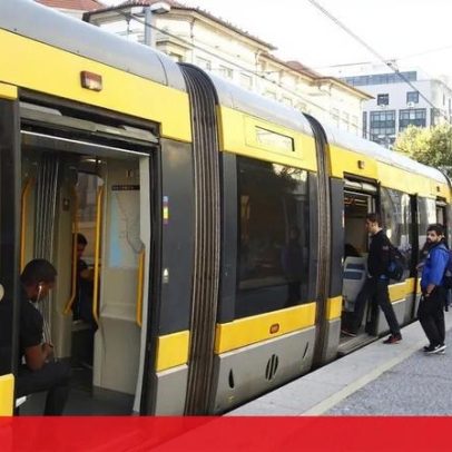 Três feridos em colisão entre metro e carro em Vila Nova de Gaia