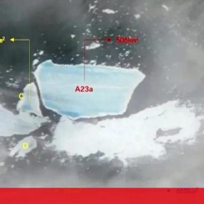 Imagens de satélite da China mostram desintegração do maior iceberg do mundo