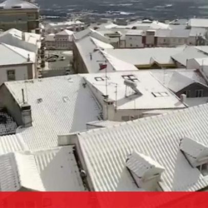 Portugal coberto por neve no fim de semana