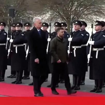 Zelensky é recebido pelo presidente da Lituânia em Vilnius para conversas