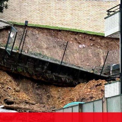 Muro desaba em Vila Nova de Gaia e causa danos a garagens