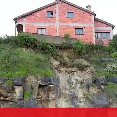 Casal e três filhos desalojados após deslizamento de terras em Oeiras