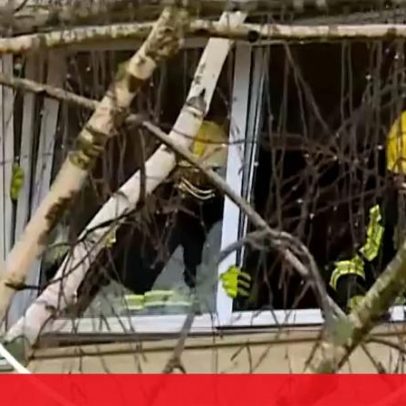 Vídeo mostra a ação dos operacionais no apartamento que explodiu em Coimbra
