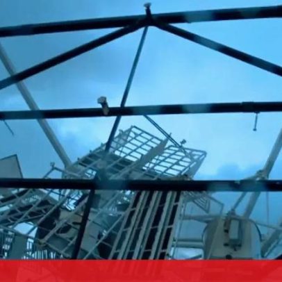Roda gigante da Figueira da Foz cai