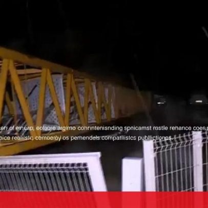 Estruturas de grande dimensão tombam em Leiria após depressão Kristin