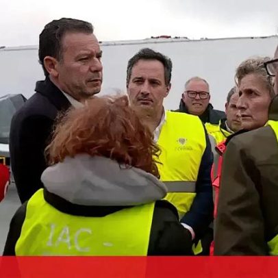Primeiro-ministro visita Aeródromo de Coimbra para avaliar danos da tempestade