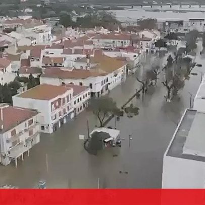 Drone mostra efeitos do mau tempo em Alcácer do Sal