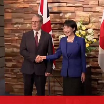 Starmer reúne-se com ministra japonesa Sanae Takaichi