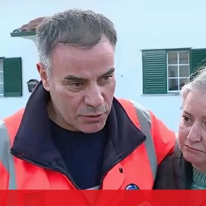 Moradora afetada pela tempestade Kristin em Figueiró recebe apoio da Câmara