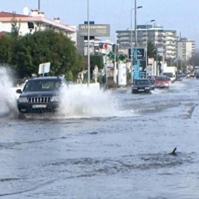 Estradas inundadas na zona da Bacia do Tejo ativam plano de emergências para cheias