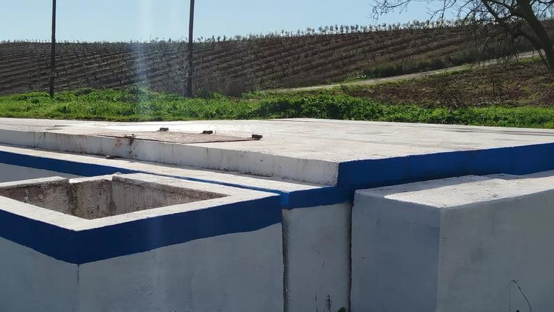 Poço onde foi encontrado o corpo da vítima