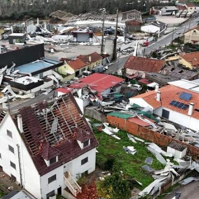 Homem morre ao cair de telhado em Leiria após reparo durante a depressão Kristin