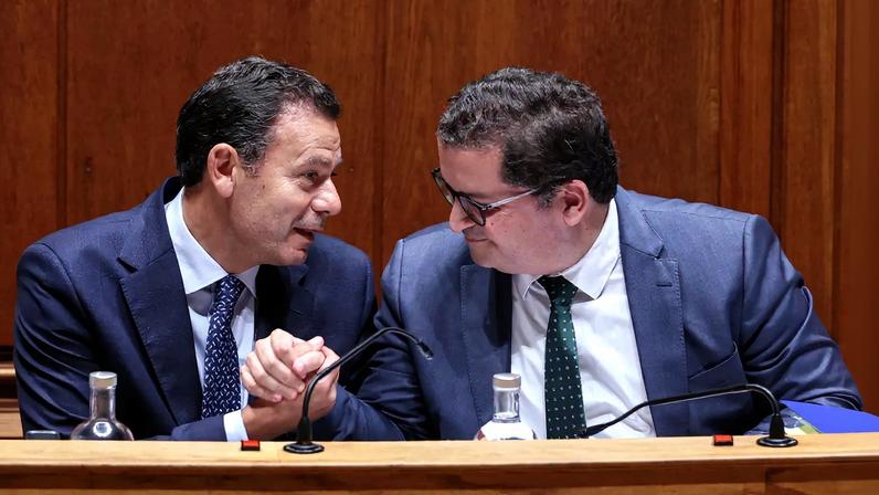 Primeiro-ministro, Luís Montengro e ministro das Finanças, Joaquim Miranda Sarmento