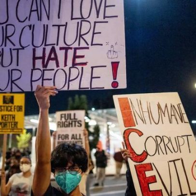 Milhares marcham em Los Angeles em solidariedade com Mineápolis e pedem fim do ICE