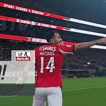 Lopes Cabral estreia-se pelo Benfica com camisola e parece pertencer ao plantel