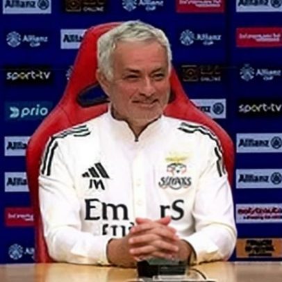 Mourinho diverte-se na conferência ao pedir mais uma pergunta
