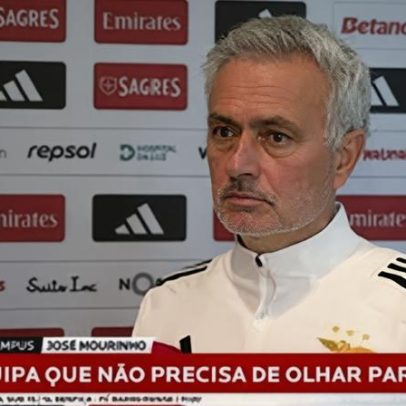 Mourinho comenta a caça às equipas da frente, Ríos e o Rio Ave exigente