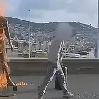 PSP detém homem que ateou fogo à estátua de Cristiano Ronaldo