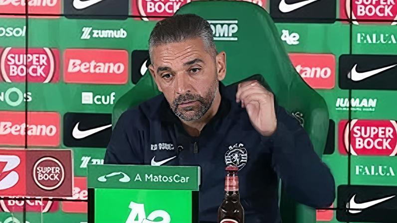 A "neve artificial" que não tem, o regresso de Nuno Santos "na próxima semana" e as mensagens depois do PSG: o que disse Rui Borges